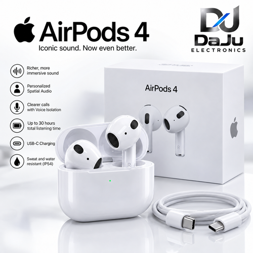 Apple AirPods 4 (4th Generation) – Wireless Earbuds